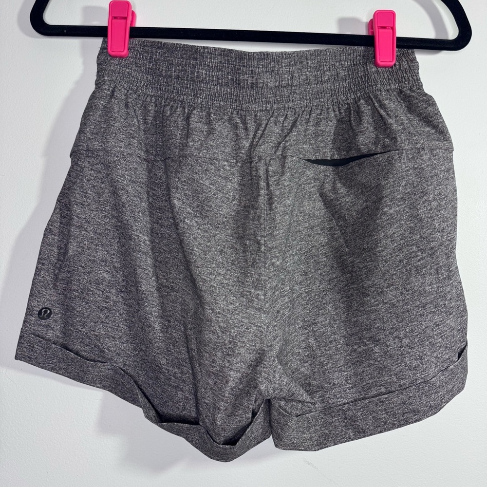 Lululemon Spring Break Away Short II Gray Athletic Running Shorts 4 - Picture 3 of 8